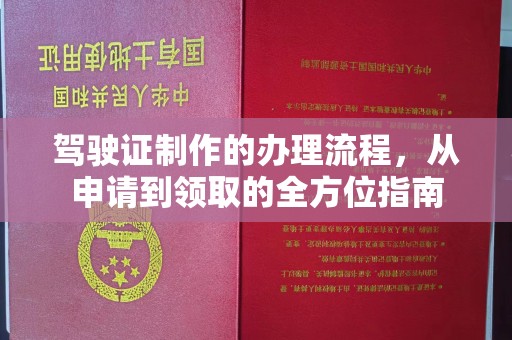 浦东驾驶证制作的办理流程，从申请到领取的全方位指南